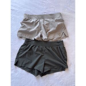 Reebok Running/Athletic Drawstring Shorts Lot of Two, Size M, Gray, Lined